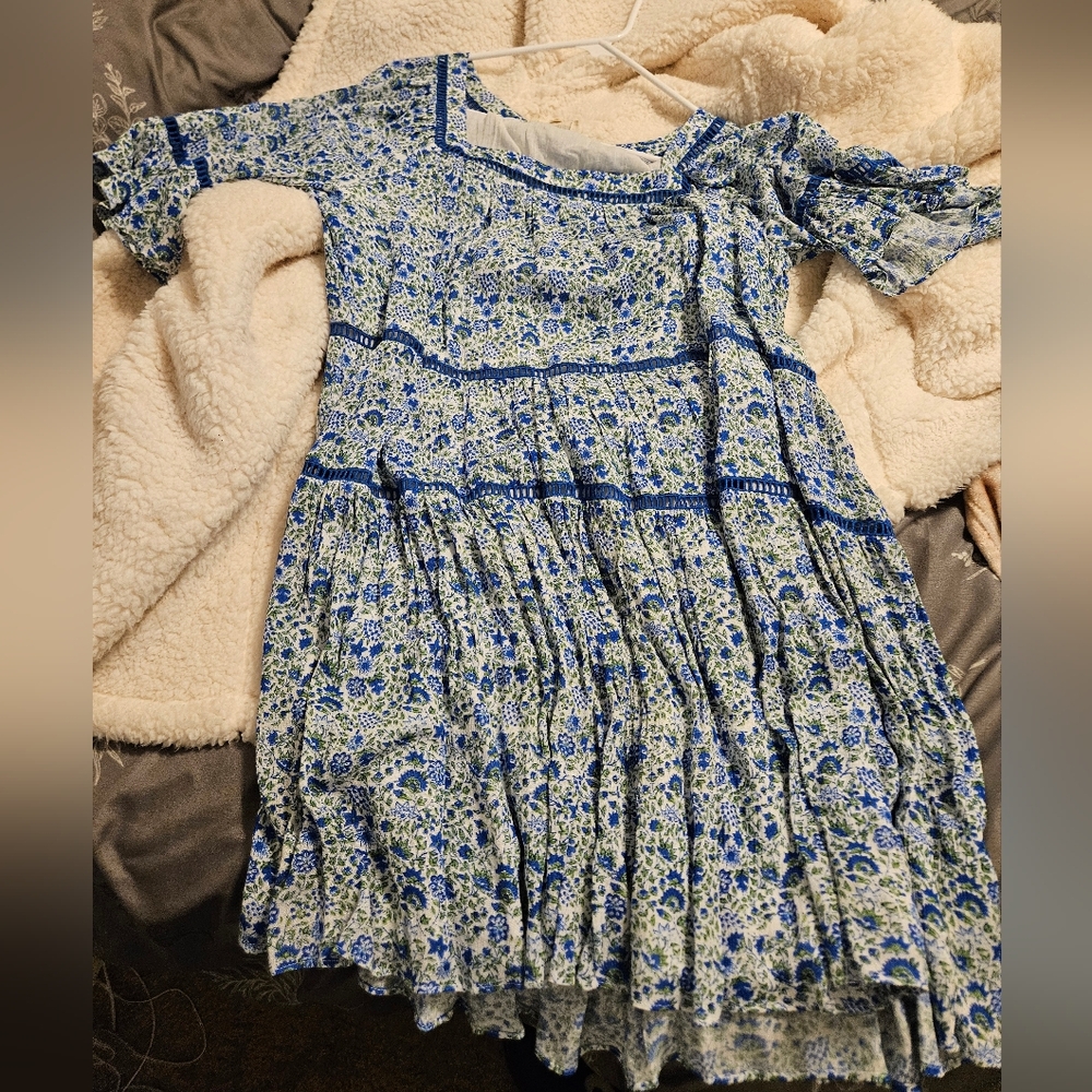 Floral Blue and White Dress from Impeccable Pig